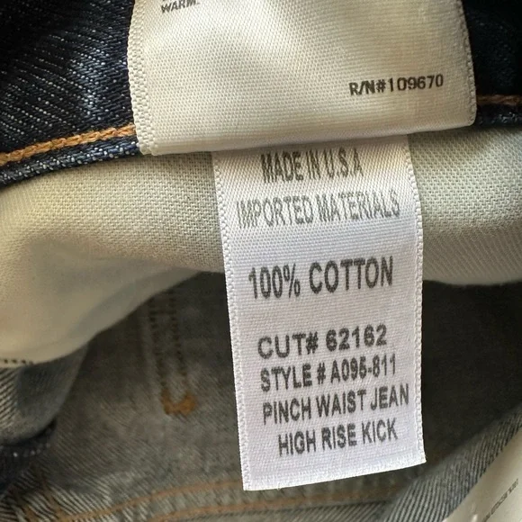 Agolde Pinch Waist Straight Jean | Size 30 (8-10) - Picture 5 of 8